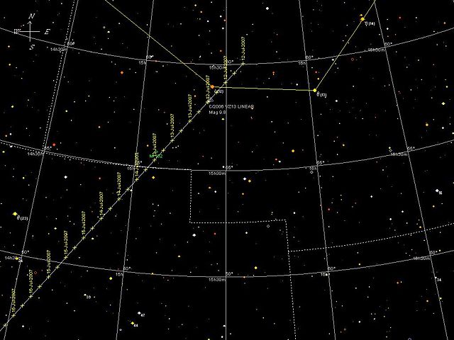 Image:Comet 2006 VZ13 linear orbital element example.jpg