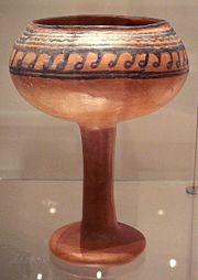 Ceramic goblet from Navdatoli, Malwa, 1300 BCE.
