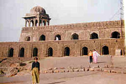 Rani Rupmati Pavilion at Mandu, built by Miyan Bayezid Baz Bahadur (1555–62)