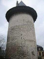 The tower in Rouen, where she was imprisoned during her trial, has become known as the Joan of Arc tower. During one of her escape attempts, she leaped from a different tower, probably of similar construction.