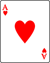 Image:Playing card heart A.svg