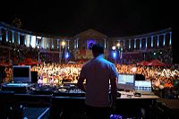 Sasha performing July 8, 2006 in Bucharest, Romania, playing electro-house.