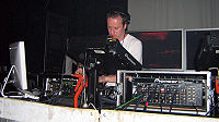 Sasha using Ableton Live at a 15 July 2006 performance at Panama, an Amsterdam nightclub.