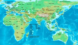 Eastern Hemisphere in 476 AD.