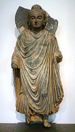 Standing Buddha, Gandhara, Pakistan, 1st century CE.