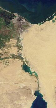 Suez Canal, seen from Earth orbit