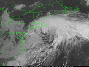 Tropical Storm Danny south of Massachusetts