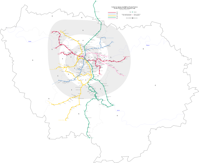Vector map of the network
