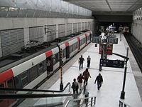 RER B station of Aéroport Charles de Gaulle 2.