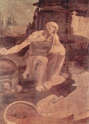 Unfinished painting of St. Jerome in the Wilderness, (c. 1480), Vatican