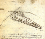 A design for a flying machine, (c. 1488) Institut de France, Paris