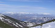 Macedonian mountains covered with snow