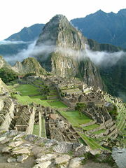 A view of Machu Picchu, "the Lost City of the Incas".