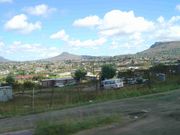 View from the main road south in Maseru