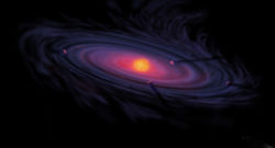 An artist's impression of protoplanetary disk