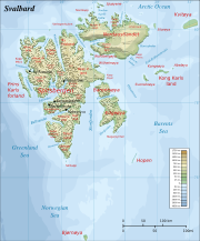 Map of Svalbard