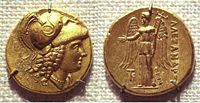 Gold coin of Alexander the Great, ca. 330 BC