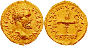 Aureus minted in 193 by Septimius Severus