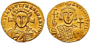 Solidus of Justinian II, ca. 705