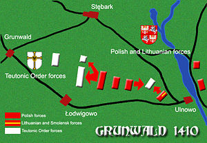 Right-flank Polish/Lithuanian assault