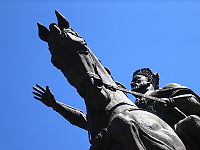 Statue of Amir Timur in Tashkent