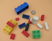 Toys with small pieces, such as these Lego elements are required by law to have warnings about choking hazards in some countries.