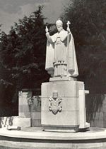 Statue of Pope Pius XII in Fatima, Portugal