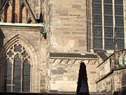 A sundial at the courtyard.