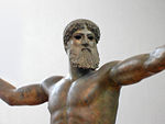 Bronze sculpture, thought to be either Poseidon or Zeus, National Archaeological Museum of Athens