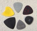 A variety of guitar picks