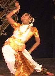 A traditional Bharata natyam performance