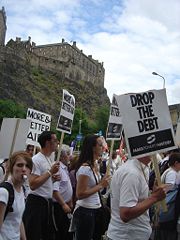 An estimated 225,000 (BBC News) campaigners marched in Edinburgh on 2 July