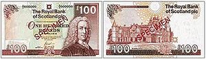 Royal Bank of Scotland £100 notes