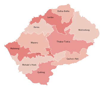 Districts of Lesotho