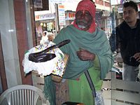 Snake charmer in New Delhi (India) in 2006