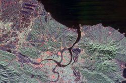 Satellite image of Taipei City