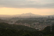 The city of Taipei, as seen from Maokong.