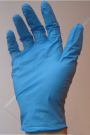 A disposable nitrile glove
