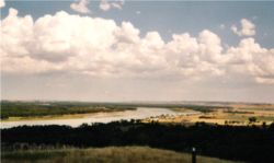 Missouri River near Fort Abraham Lincoln State Park, South of Bismarck, North Dakota