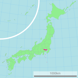 Map of Japan with Tokyo highlighted