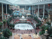 The inside of Lotte World.