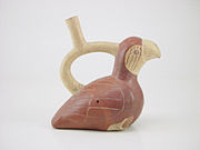 Moche Parrot. 200 A.D. Larco Museum Collection Lima, Peru.