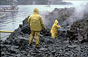The Exxon Valdez spilled 10.8 million gallons of oil into Alaska's Prince William Sound.