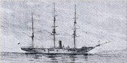 Kanrin Maru, Japan's first screw-driven steam warship, 1857