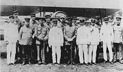 Togo Heihachiro with members of the French Military Mission to Japan (1918-1919) in Gifu Prefecture.