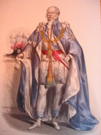 Ernest Augustus I of Hanover in the mantle of a Knight of the Order