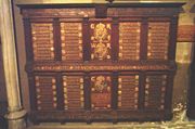 A panel recording some members of the Order of St Patrick in St Patrick's Cathedral, Dublin.