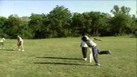 Children playing cricket on a makeshift pitch in a park. It is common in many countries for people to play cricket on such pitches and makeshift grounds.