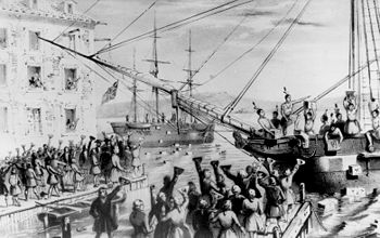 Monopolistic activity by the company triggered the Boston Tea Party.