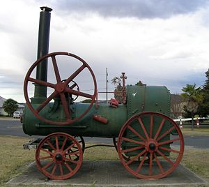'Preserved' (but incomplete) portable engine, Tenterfield, NSW – an example of a mobile steam engine